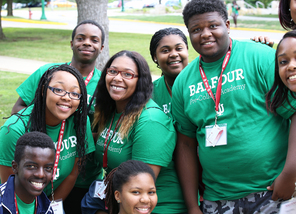 Balfour Scholars on campus during the 2014 Pre-College Academy.
