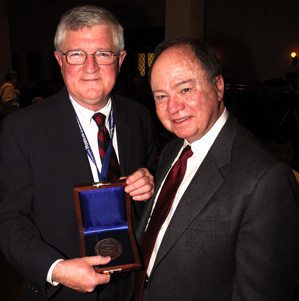 George Kuh, Chancellor's Professor Emeritus of Higher Education at the Indiana University School of Education, received the 2013 Robert Zemsky Medal for Innovation in Higher Education in a ceremony Thursday night in Philadelphia. 
