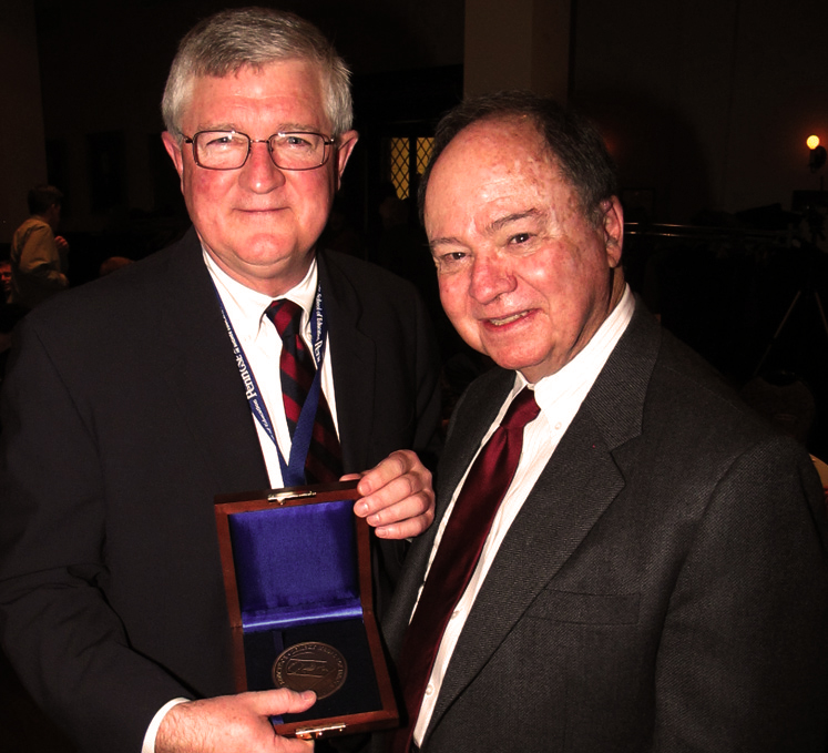 George Kuh, Chancellor's Professor Emeritus of Higher Education at the Indiana University School of Education, received the 2013 Robert Zemsky Medal for Innovation in Higher Education in a ceremony Thursday night in Philadelphia.