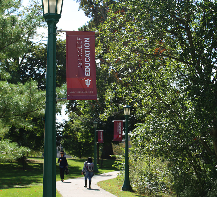 IU School of Education outdoor banners