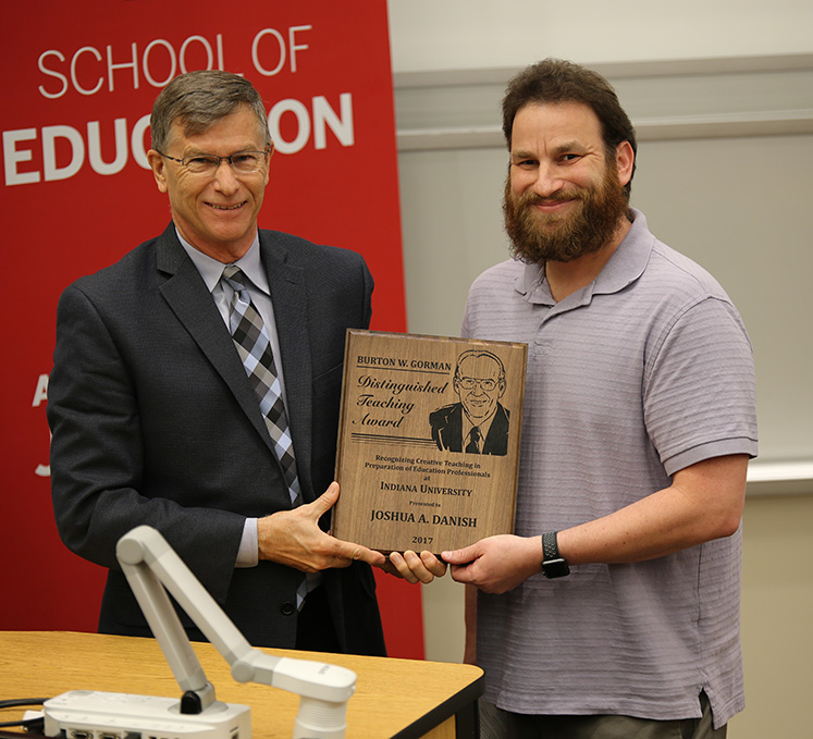 Dean Terry Mason and Associate Professor Joshua Danish