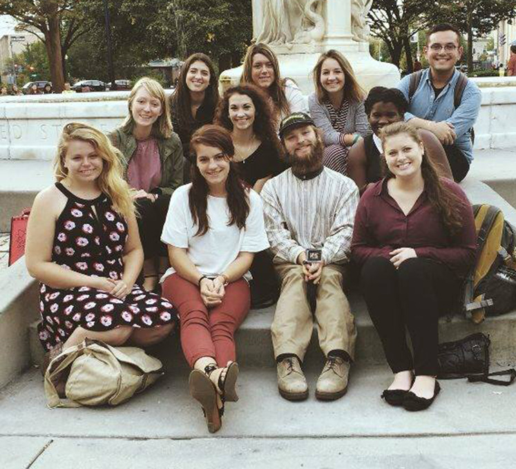 Members of the IU chapter of UNITE during a trip to Washington, D.C., in August