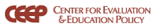 Center for Evaluation and Education Policy logo