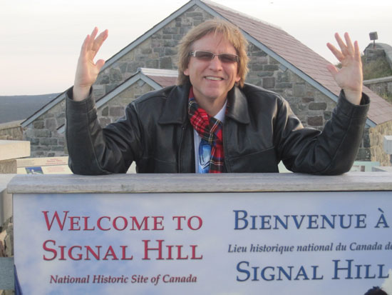 Curt Bonk at Signal Hill in St. John's, Newfoundland