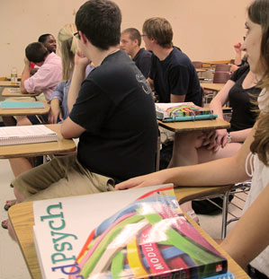 Students in an IU School of Education Educational Psychology class