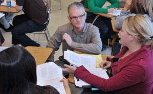 Ben Edmonds teaching a graduate class.