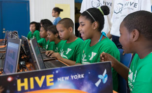 Participants in a Hive NYC program (courtesy Hive NYC).